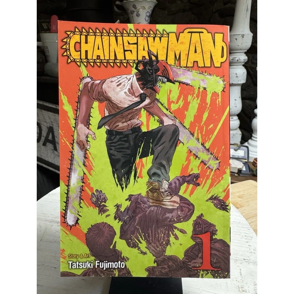 Shonen Jump Manga Lot of 4 Vol. 1 + MHA Vol.15 Spy x Family Jujutsu Chainsaw